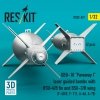 RESKIT RS32-0521 GBU-10 Paveway I laser guided bombs with BSU-4/B fin and BSU-3/B wing (2 pcs) (3D Printed) 1/32